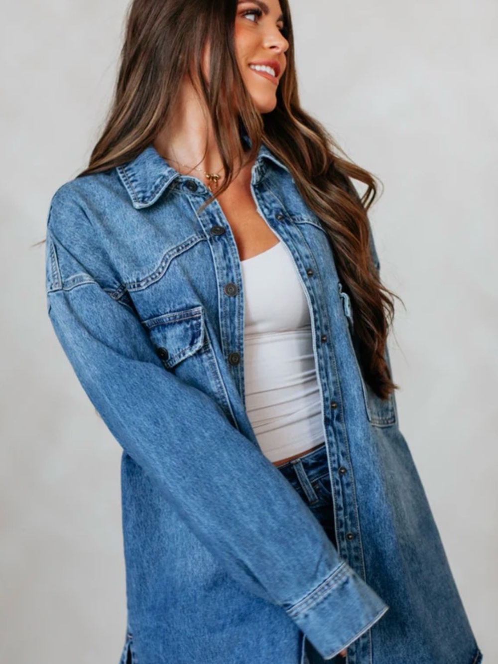 Women's Blue Denim Jean Jacket
